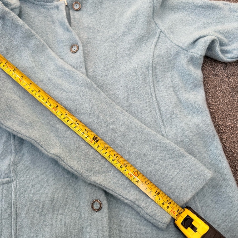 Norm Thompson Light Blue Women's Cape Jacket - Picture 6 of 7